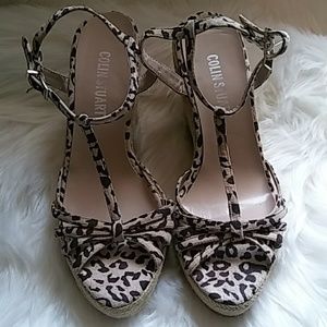 🎉SALE🎉Colin Stuart -Animal print t-strap sandals